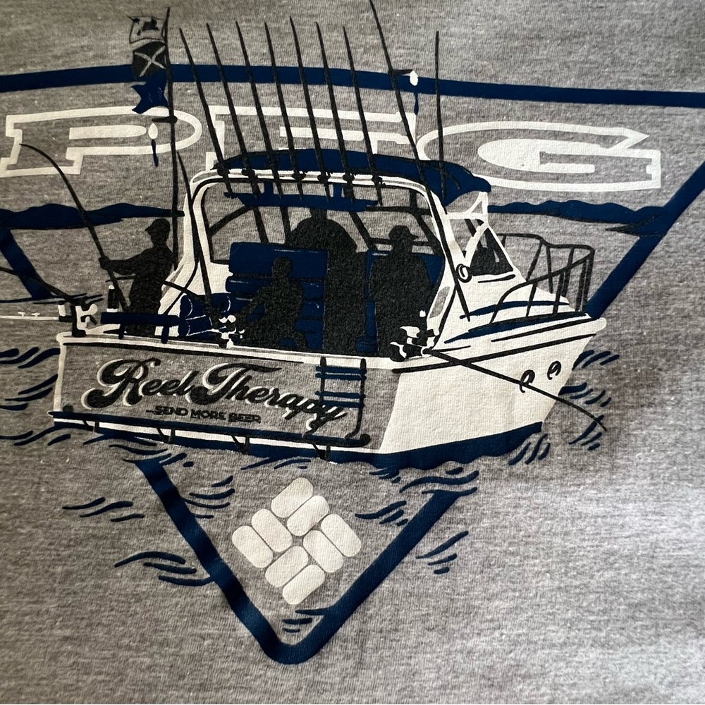 XXL Columbia PFG tshirt. Grey  worn once